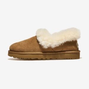 UGG Cozy Chestnut Nita Shearling Lined Disquette Slipper Boots Women’s Size 9